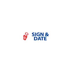 Accustamp Sign & Date- 2 Color