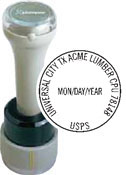 N95-832 Circular Date Stamp with Horizontal Date